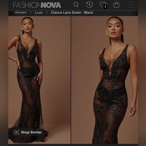 Fashion Nova Clarice Lace Gown